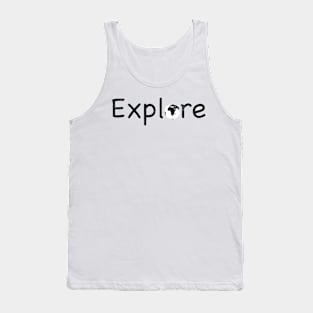 Explore lettering Tank Top